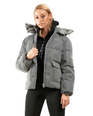 Hooded Reflective Puffer Jacket W