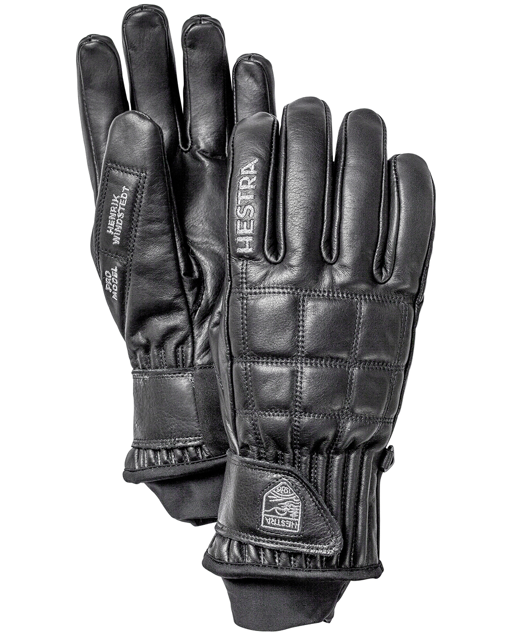 Hestra Henrik Leather Pro Model - 5 Finger Black (Storlek 11)