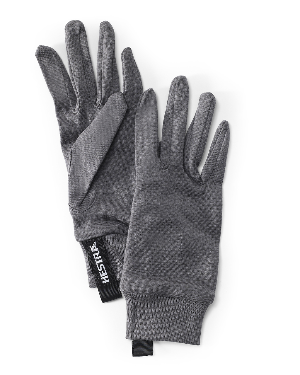 Hestra Merino Wool Liner - 5 Finger Dark Grey (Storlek 9)