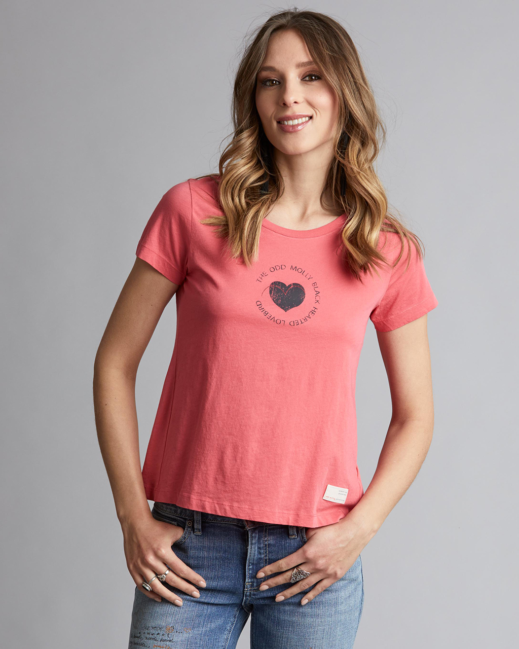Odd Molly Graphictude T-Shirt W Raspberry (Storlek M)