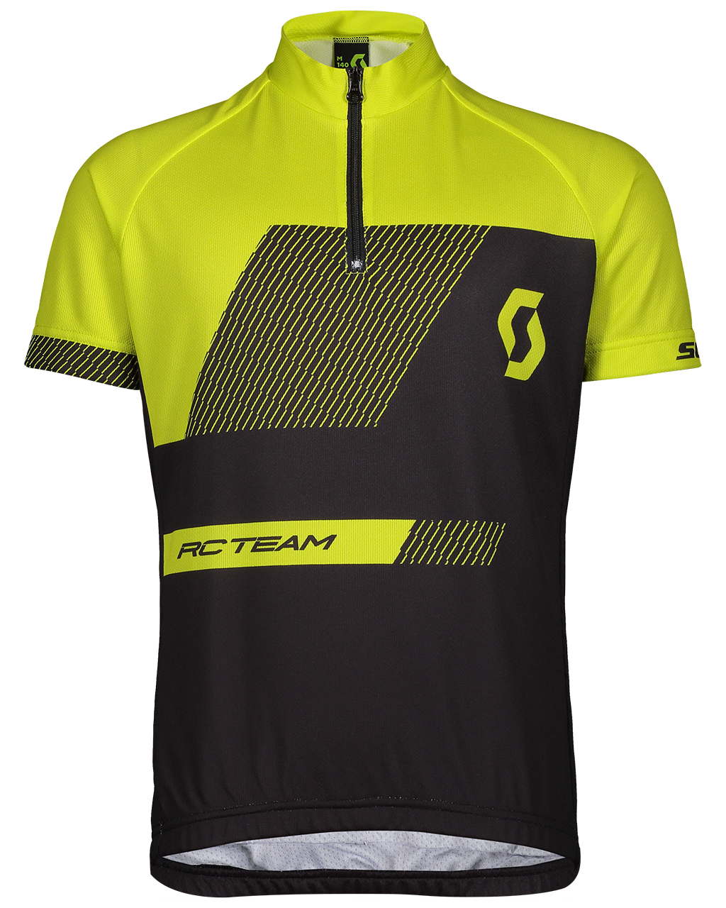Scott RC Team S/SL Shirt JR Black/Sulphur Yellow (Storlek 128)