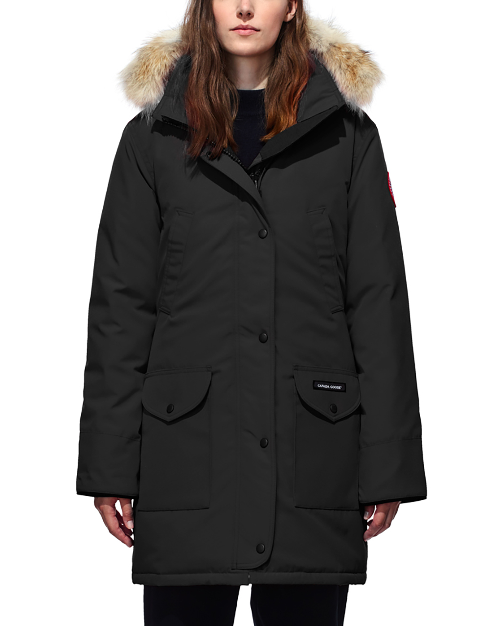 Black Womens Clothing Coats Parka coats Canada Goose Shelburne Parka in Black_noir 