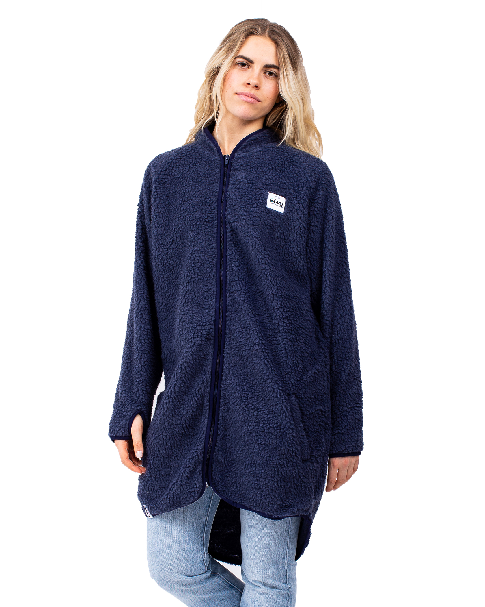 Eivy Redwood Sherpa Coat W Navy
