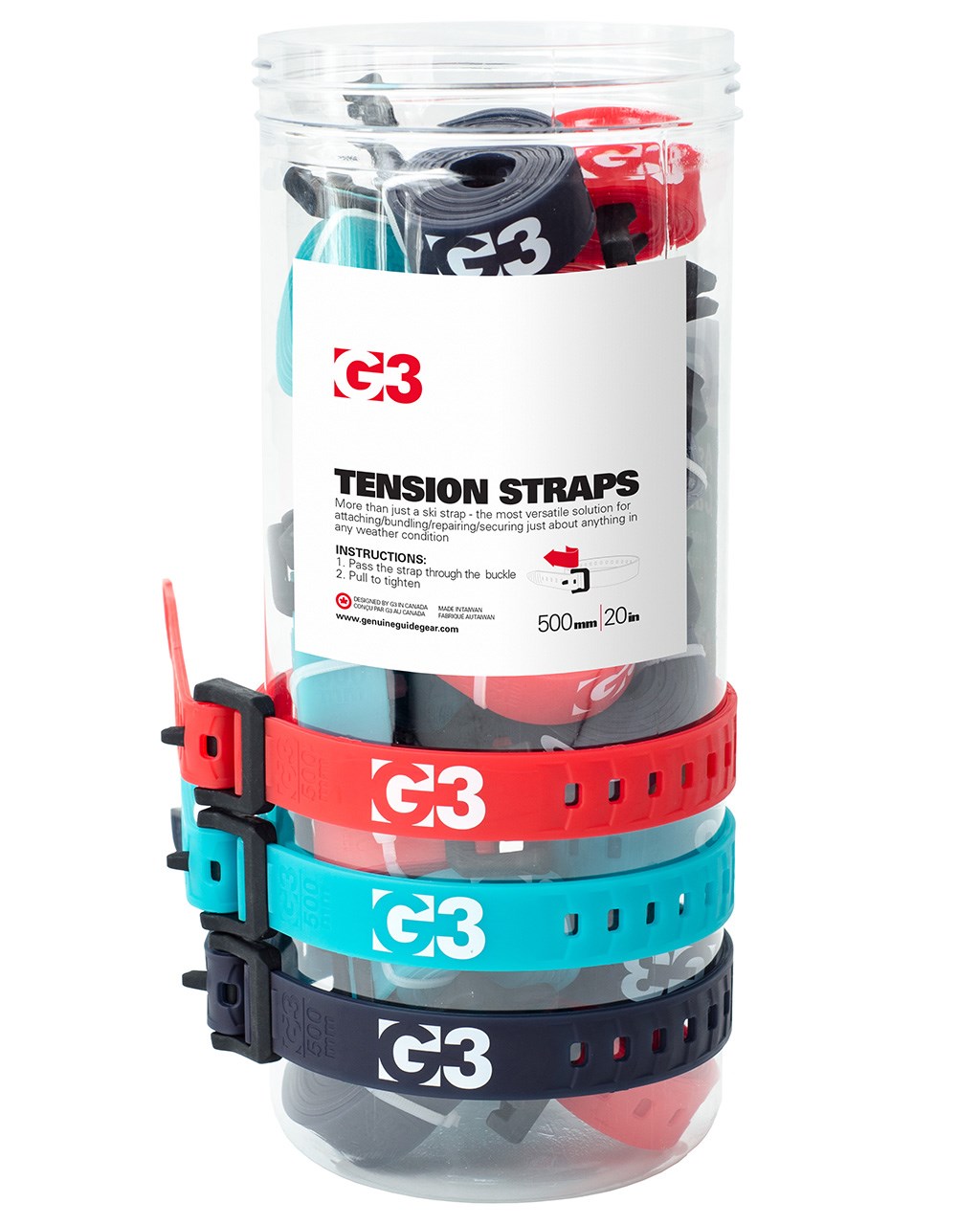 Tension Strap 500 mm Universal Red