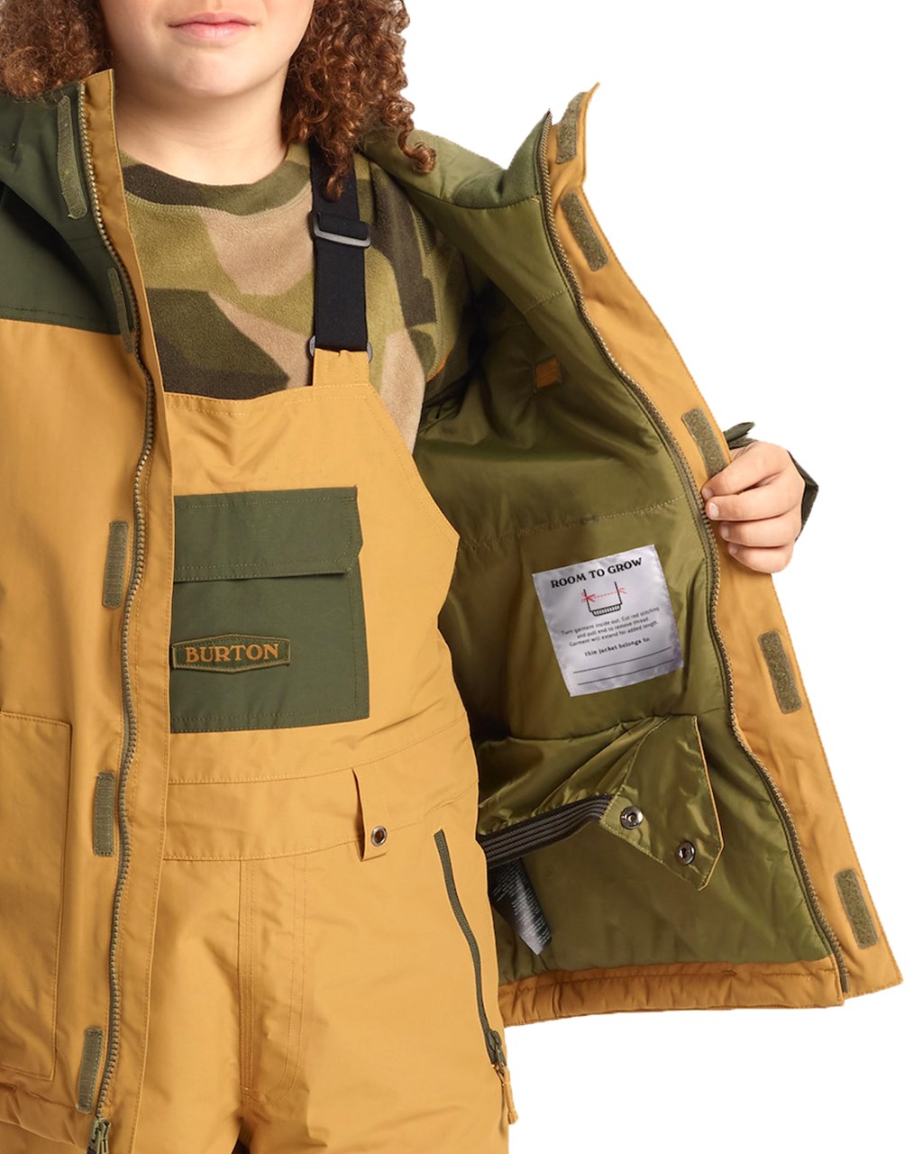 Burton Dugout Jacket JR Wood Thrush/Forest Night