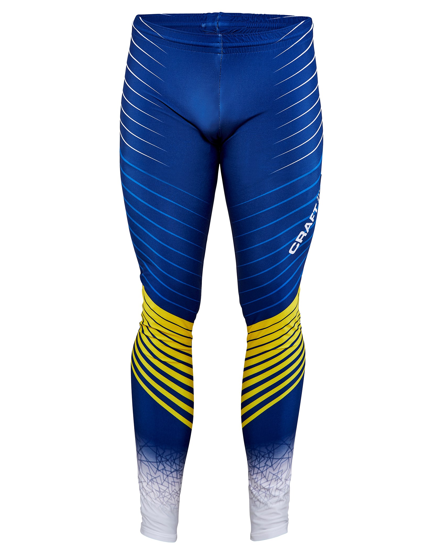 Ski Team Race Tights White/Maritime