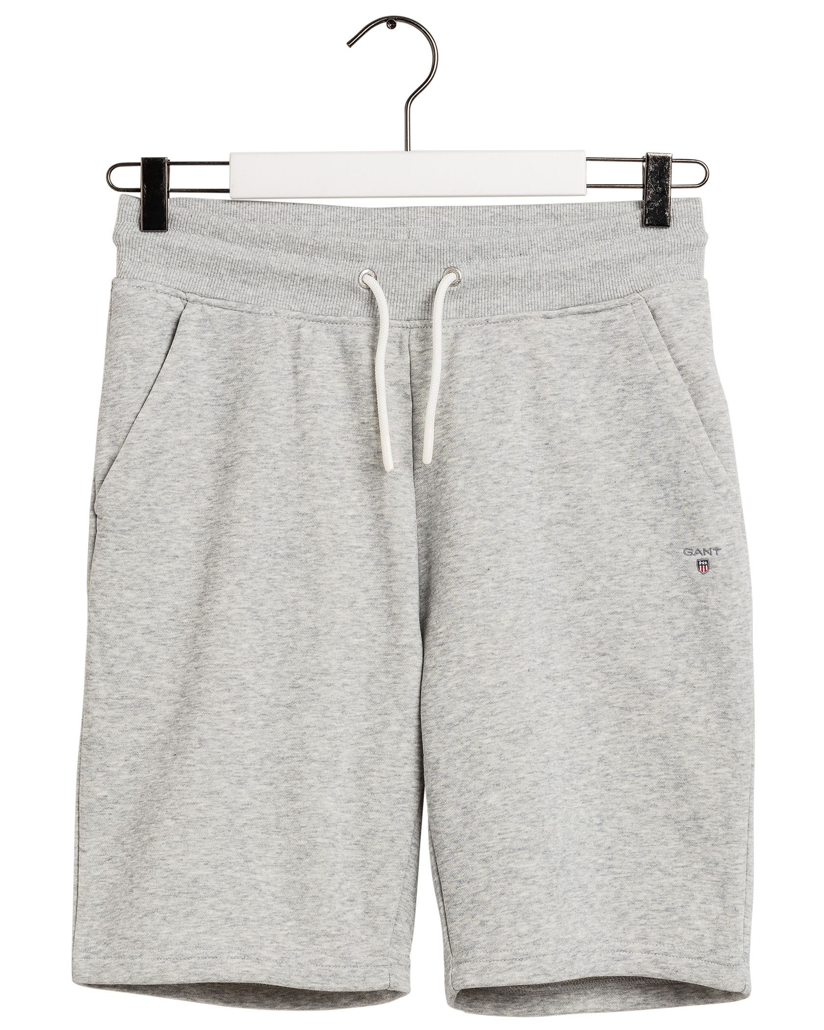 light grey sweat shorts