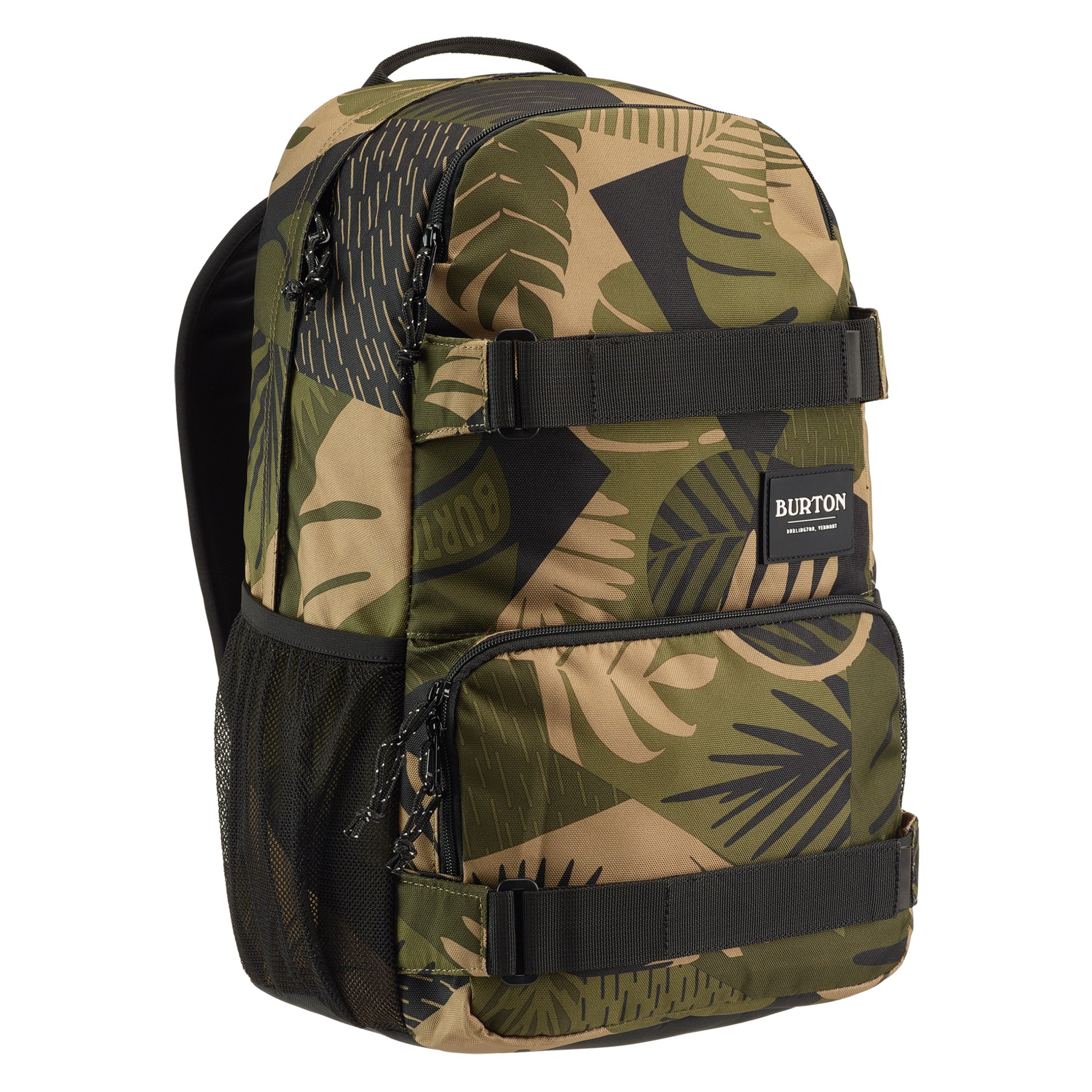Burton Treble Yell Backpack Olive Woodcut Palm