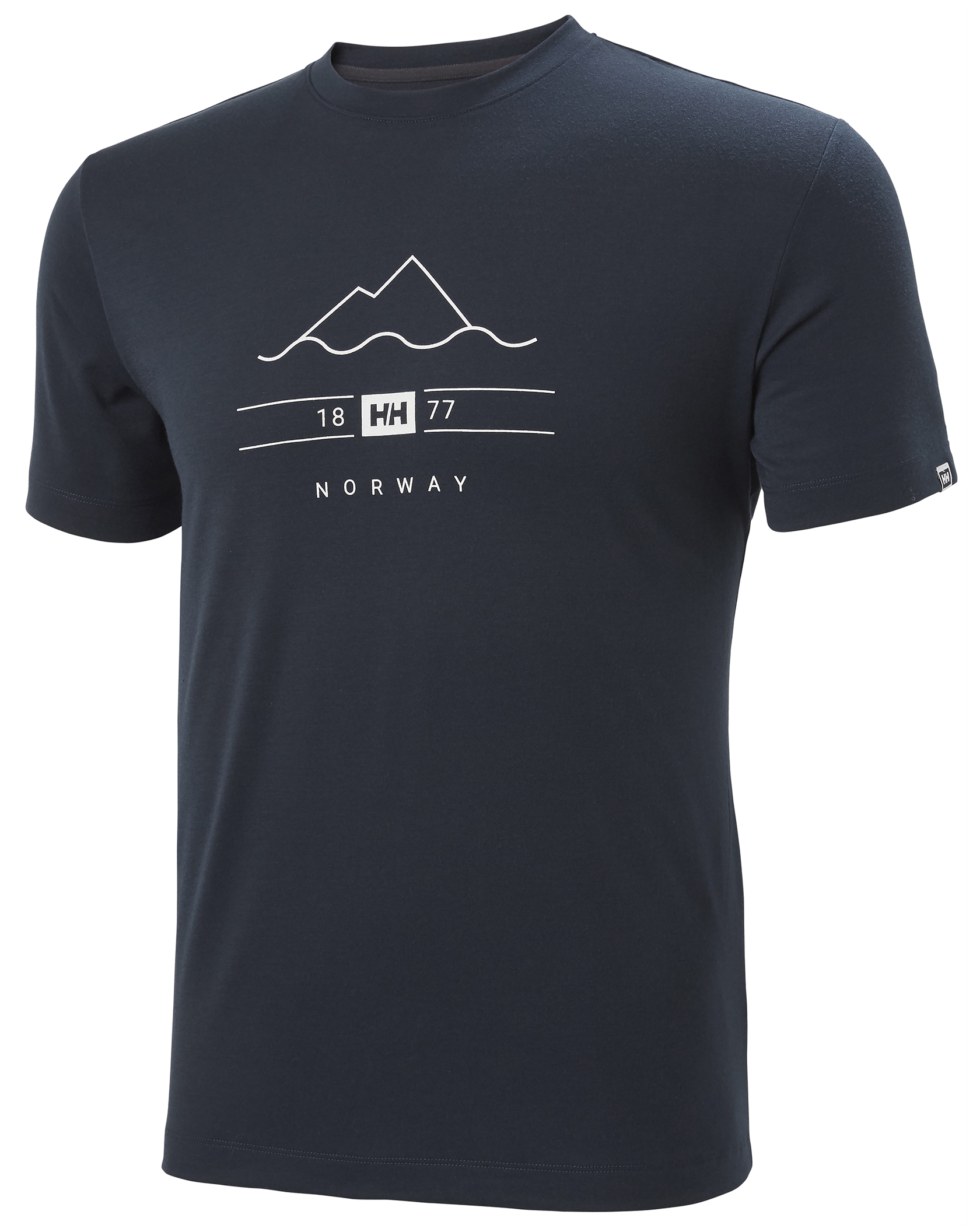 Helly Hansen Skog Graphic T-Shirt M Navy (Storlek XL)