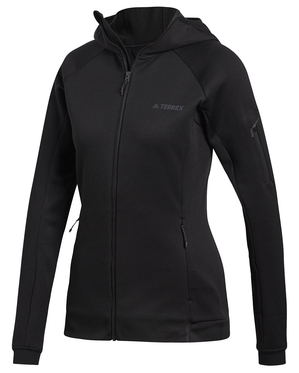 Adidas Stockhorn Hooded Fleece Jacket W Black (Storlek 32)