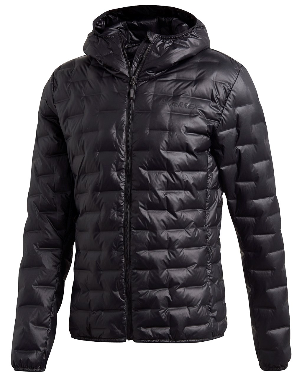 Light Down Hooded Jacket M Black
