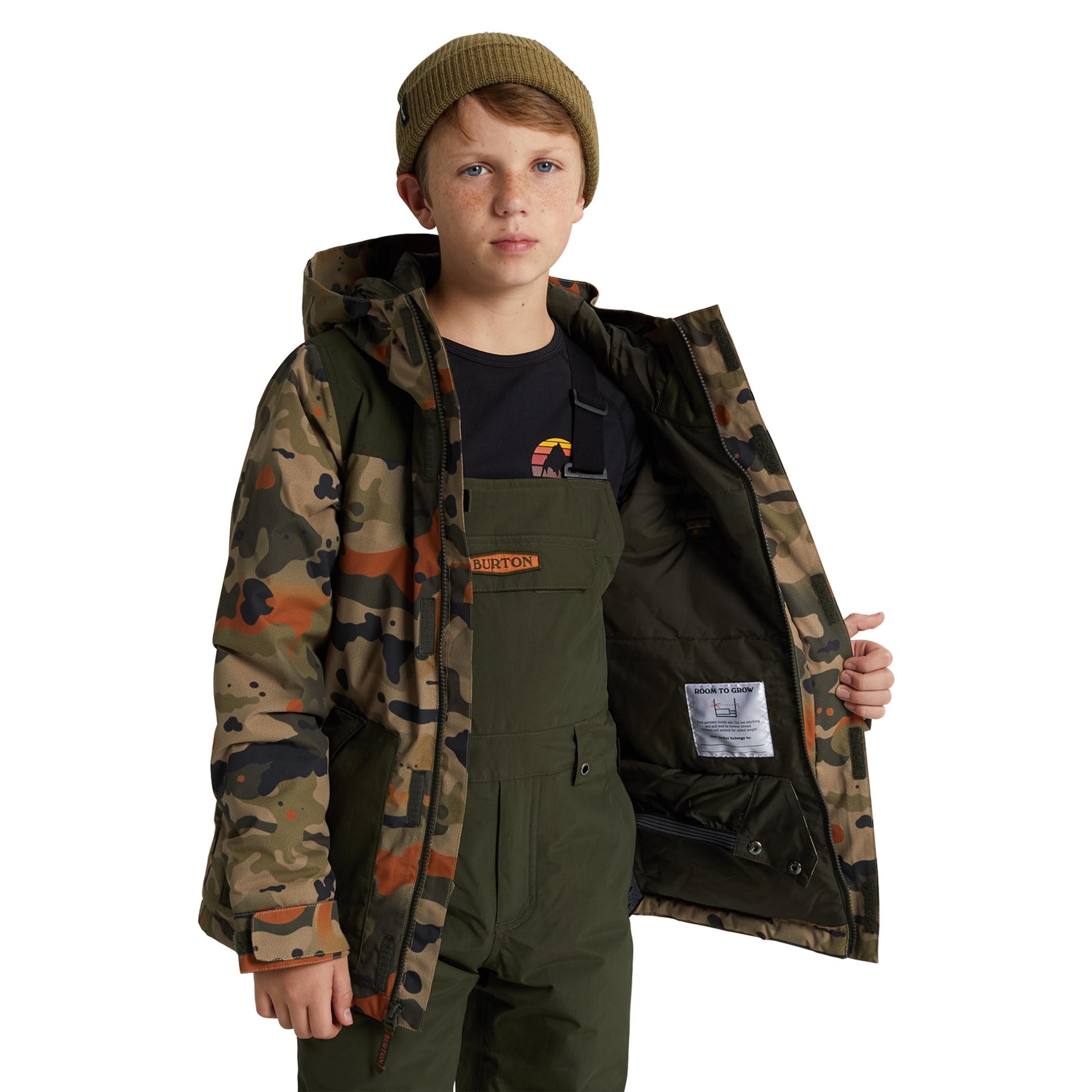 Burton Dugout Jacket JR Kelp Birch Camo