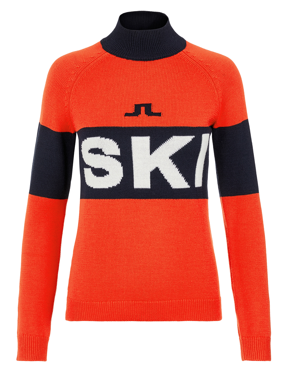 J.Lindeberg Alva Knitted Ski Sweater W Racing Red (Storlek XL)