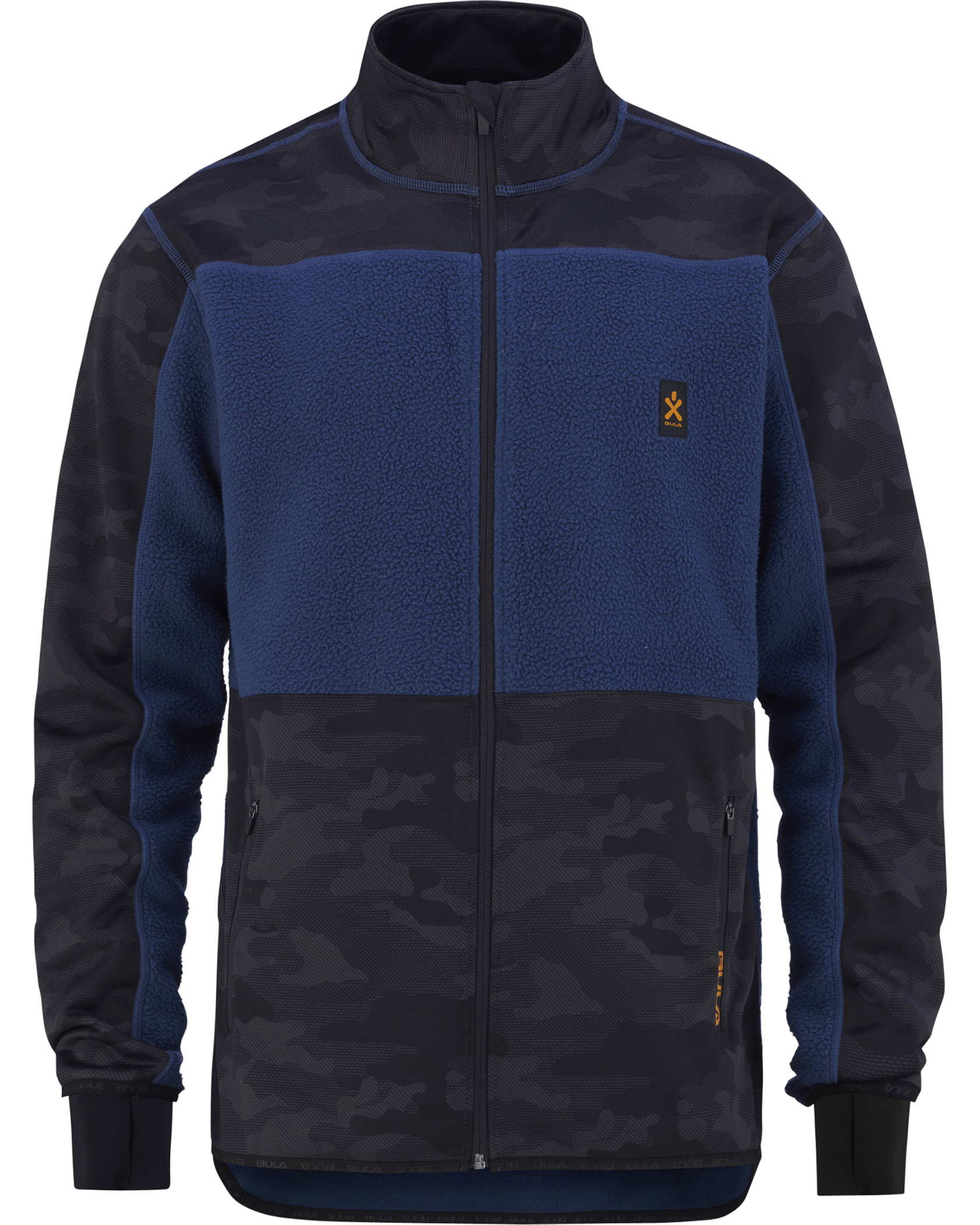 Bula Camo Fleece Jacket M Denim (Storlek L)