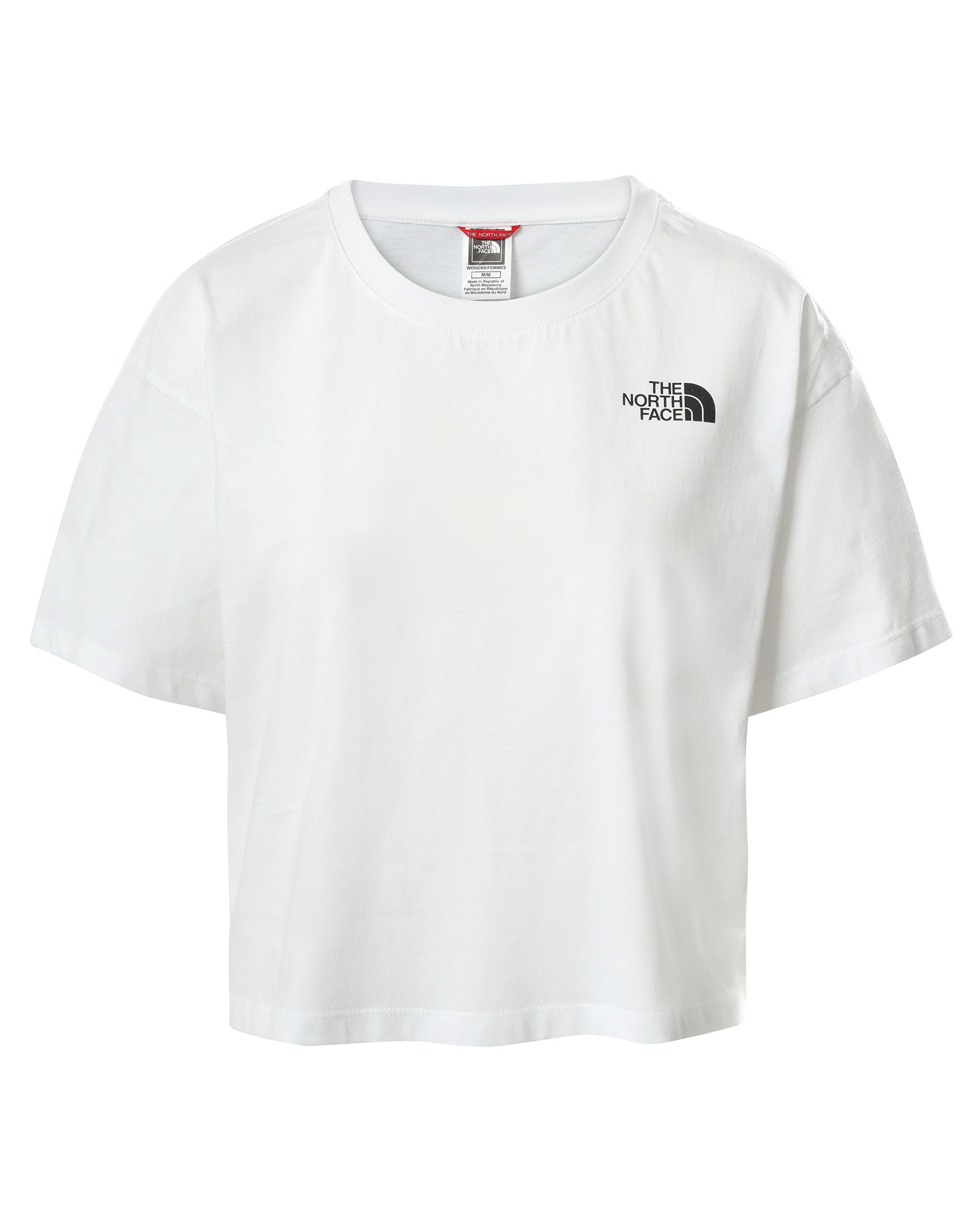 The North Face Cropped Simple Dome Tee W TNF White (Storlek L)