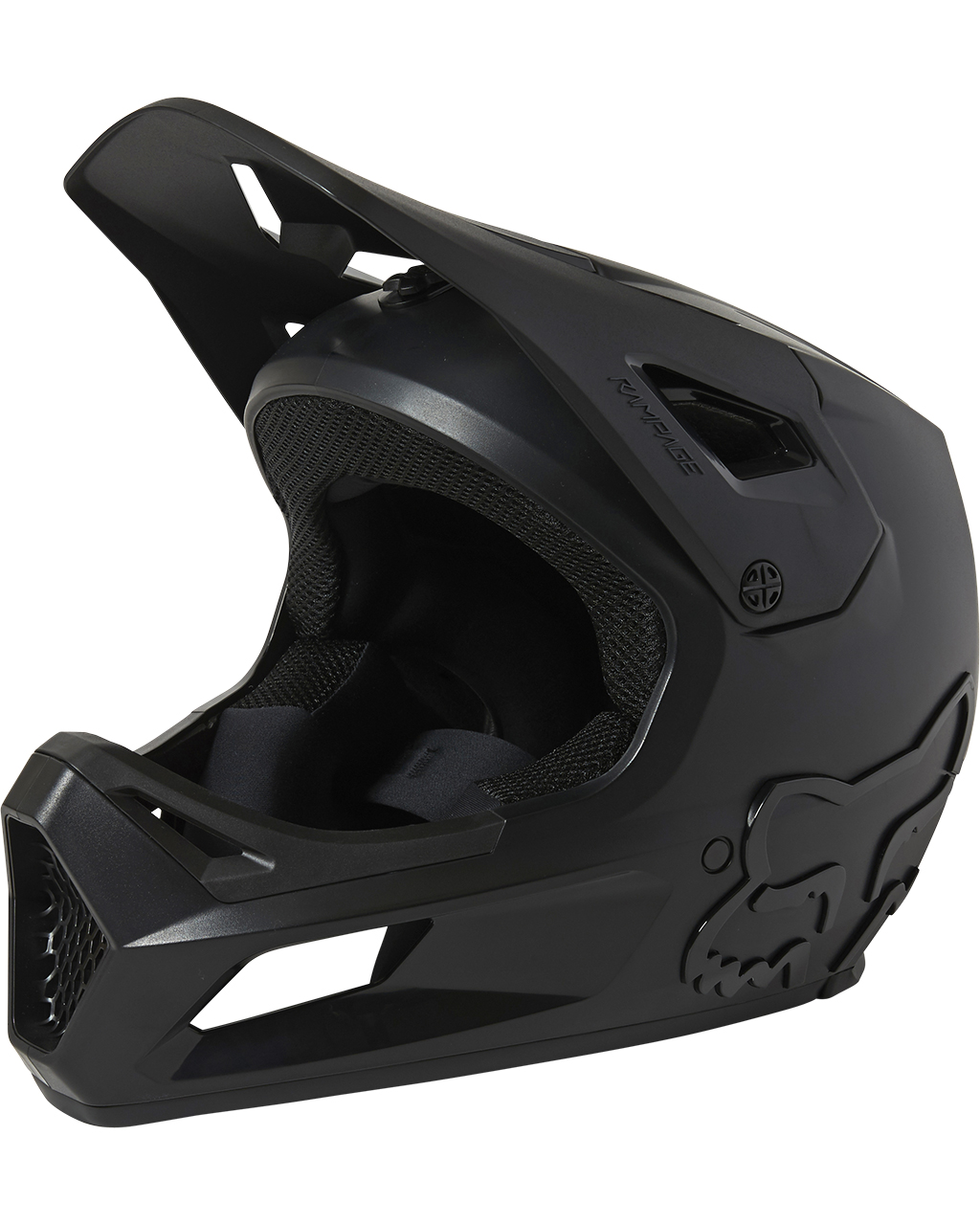 Fox Rampage Helmet CE JR Black/Black (Storlek L)