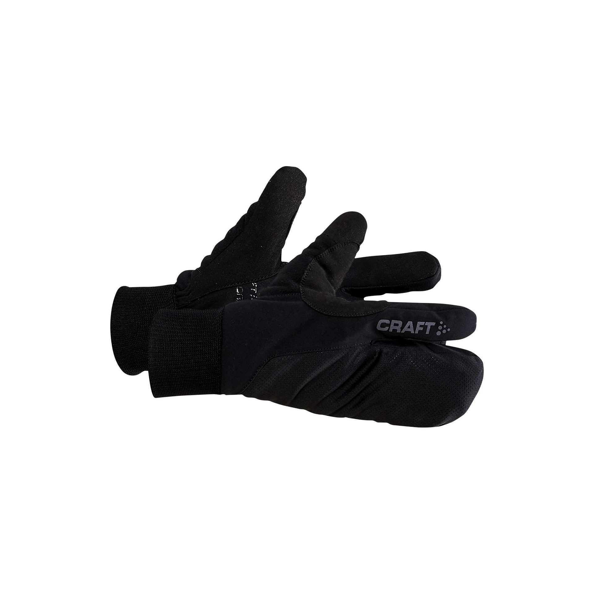 Craft Core Insulated Split Finger Glove Black (Storlek 8)