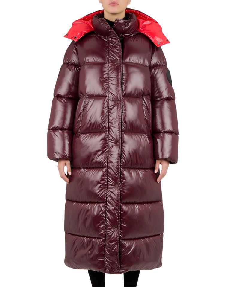 Save The Duck Hazel Hooded Coat W Wine Red
