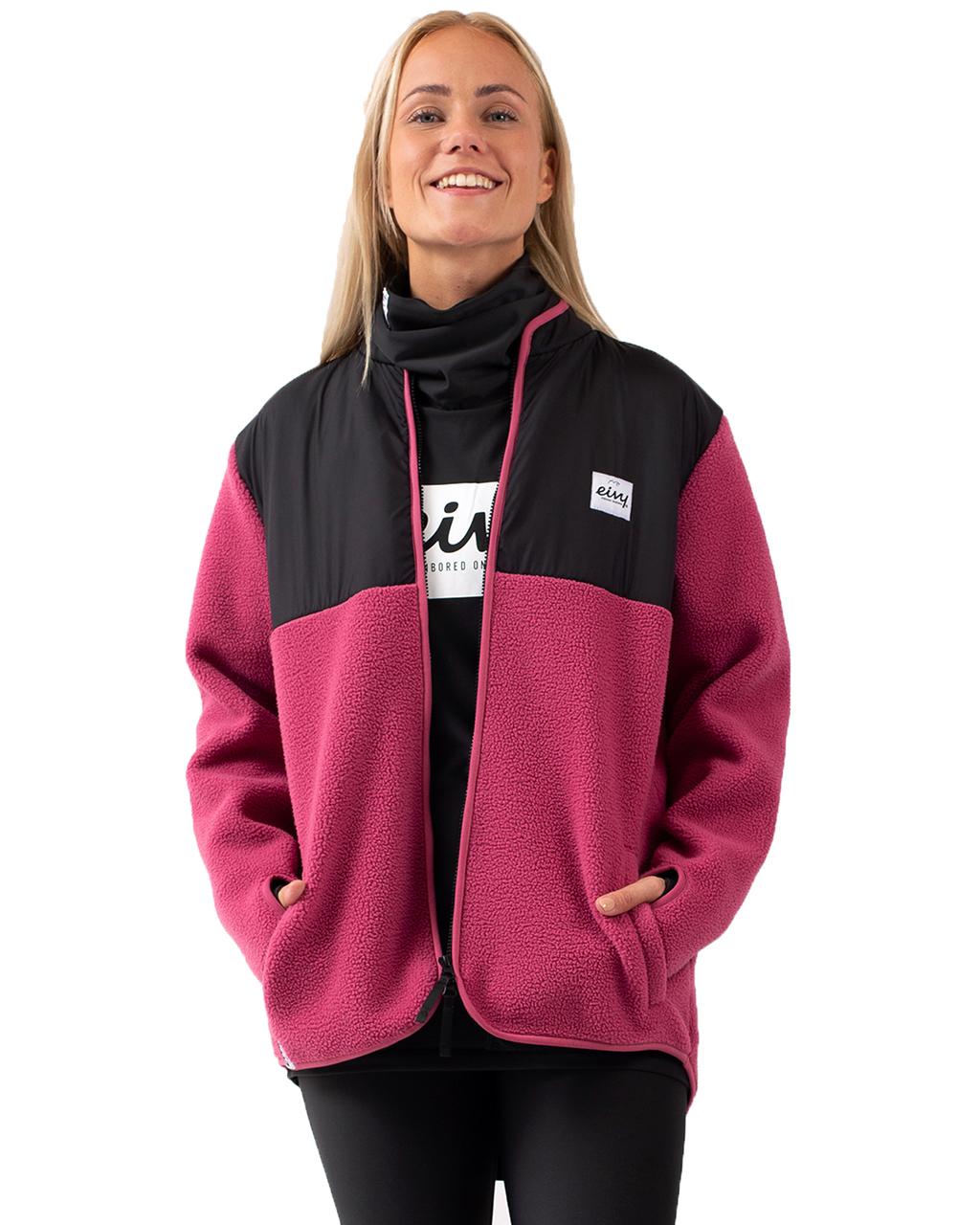 Eivy Bear Sherpa Jacket W Raspberry