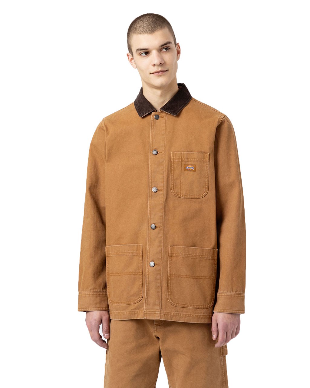 Dickies Duck Canvas Summer Chore Coat M SW Brown Duck