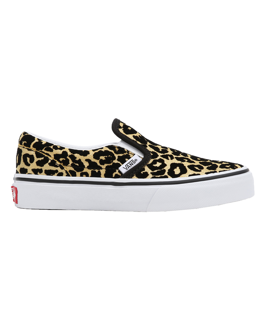 Vans Classic Slip-On JR (Flocked Leopard)BLKTRWHT