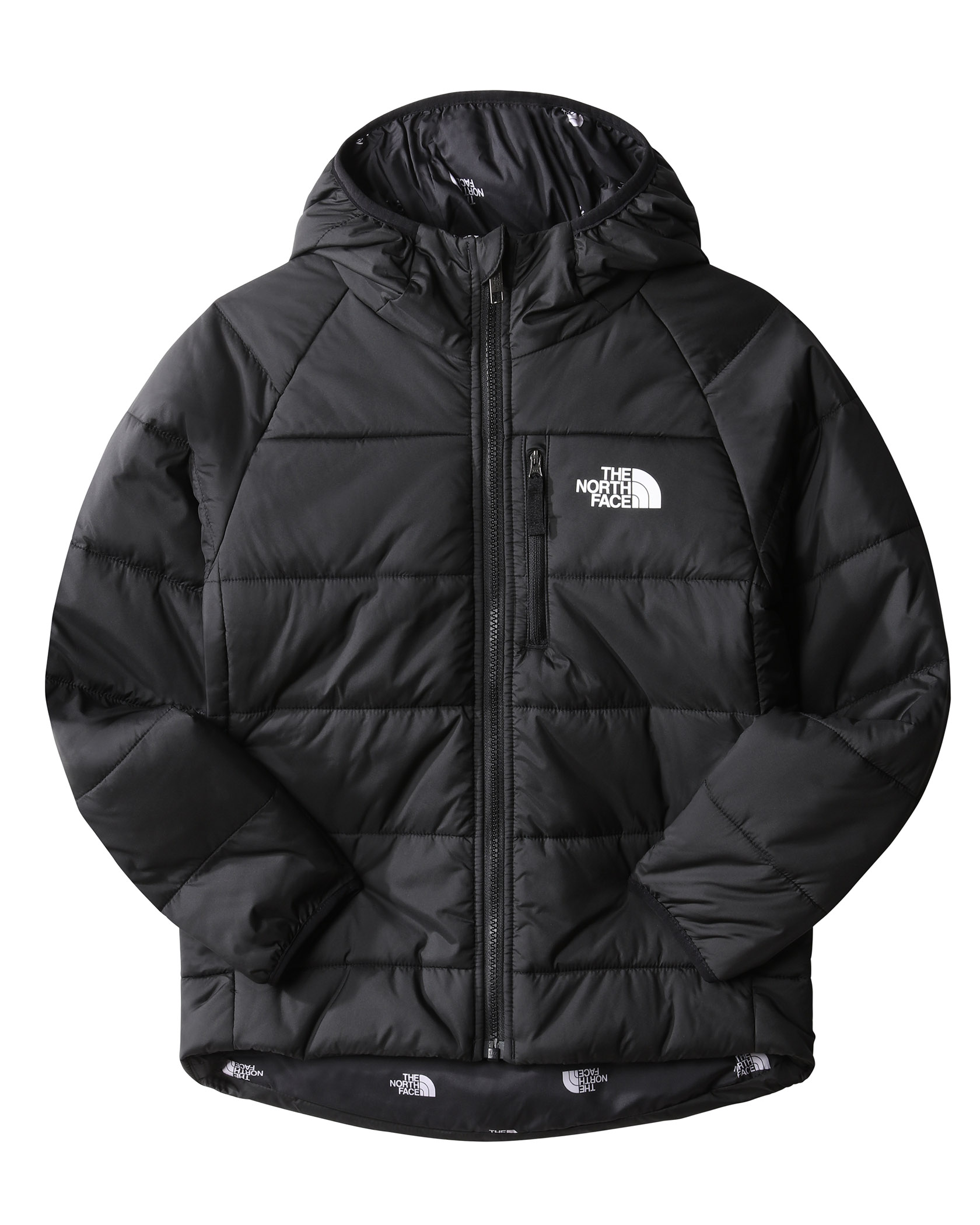 The North Face Reversible Perrito Jacket Girl TNFBLK/TNFBLKTNFTARLGPRNT (Storlek XL)