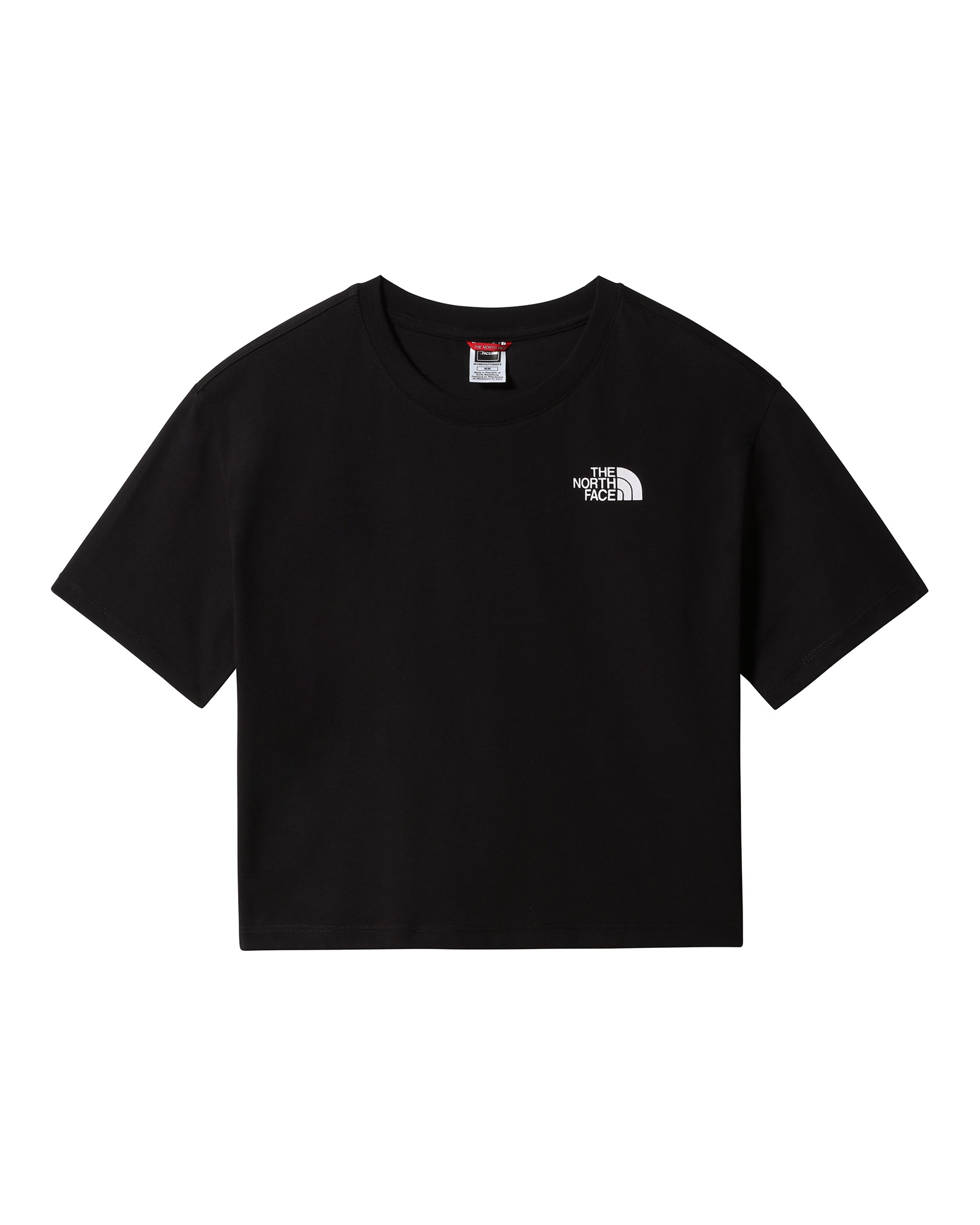 The North Face Cropped Simple Dome Tee W TNF Black (Storlek S)