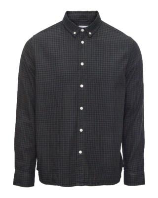 Double Layer Checkered Custom Fit Shirt M