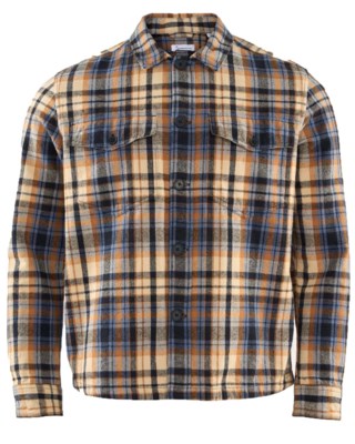 Earth Colors Checked Overshirt M