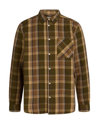 Light Flannel Checkered Relaxed Fit Shirt M