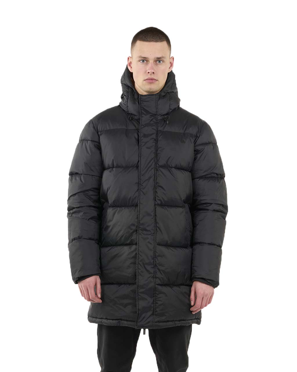 Knowledge Cotton Thermore™ Puffer Long Jacket THERMO ACTIVE™ M Black Jet (Storlek M)