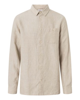 Linen Custom Fit L/S Shirt M