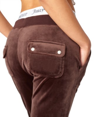 Del Ray Classic Velour Pant Pocket Design W