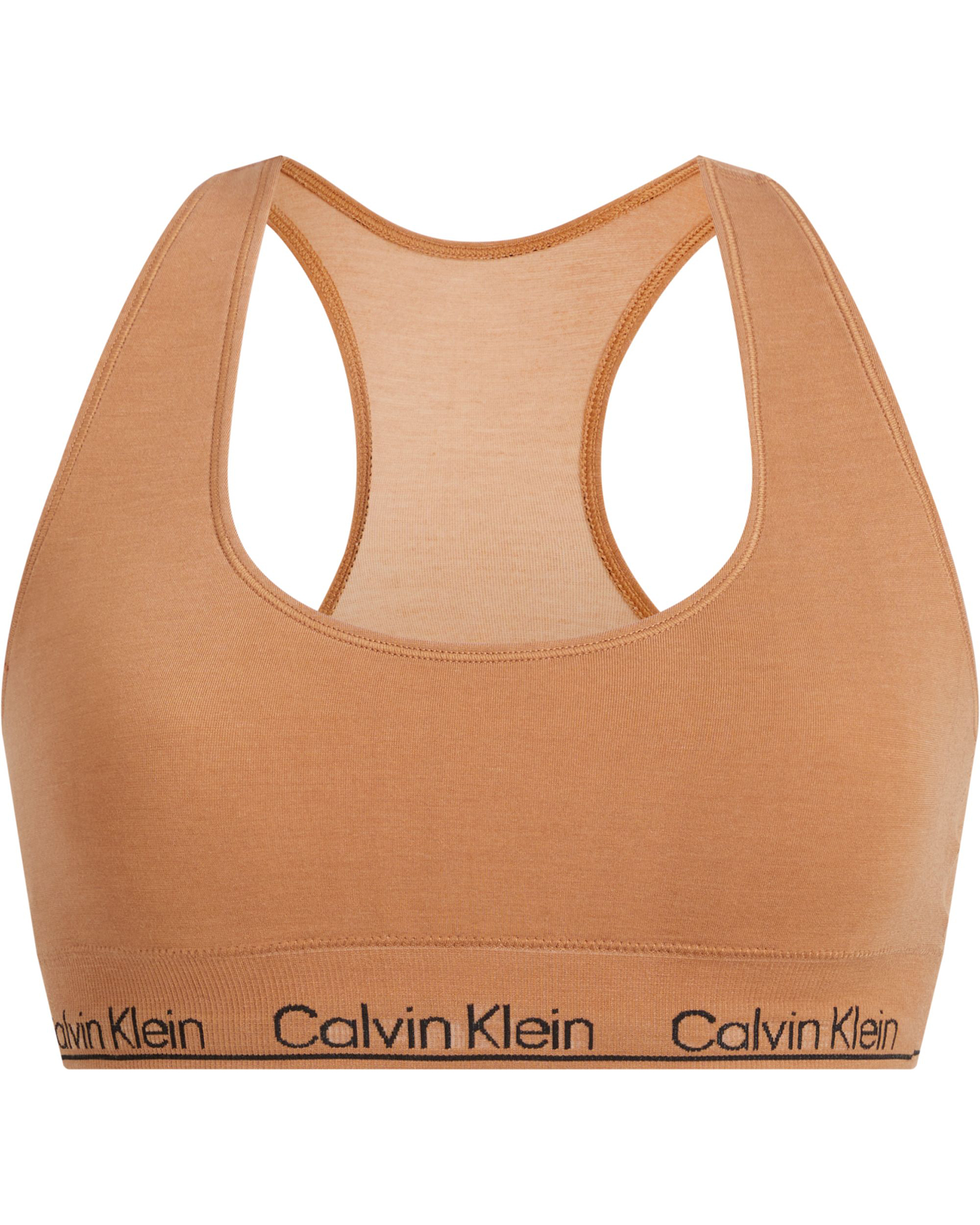 Calvin Klein Racerback Bralette - Modern Seamless W Sandalwood (Storlek L)