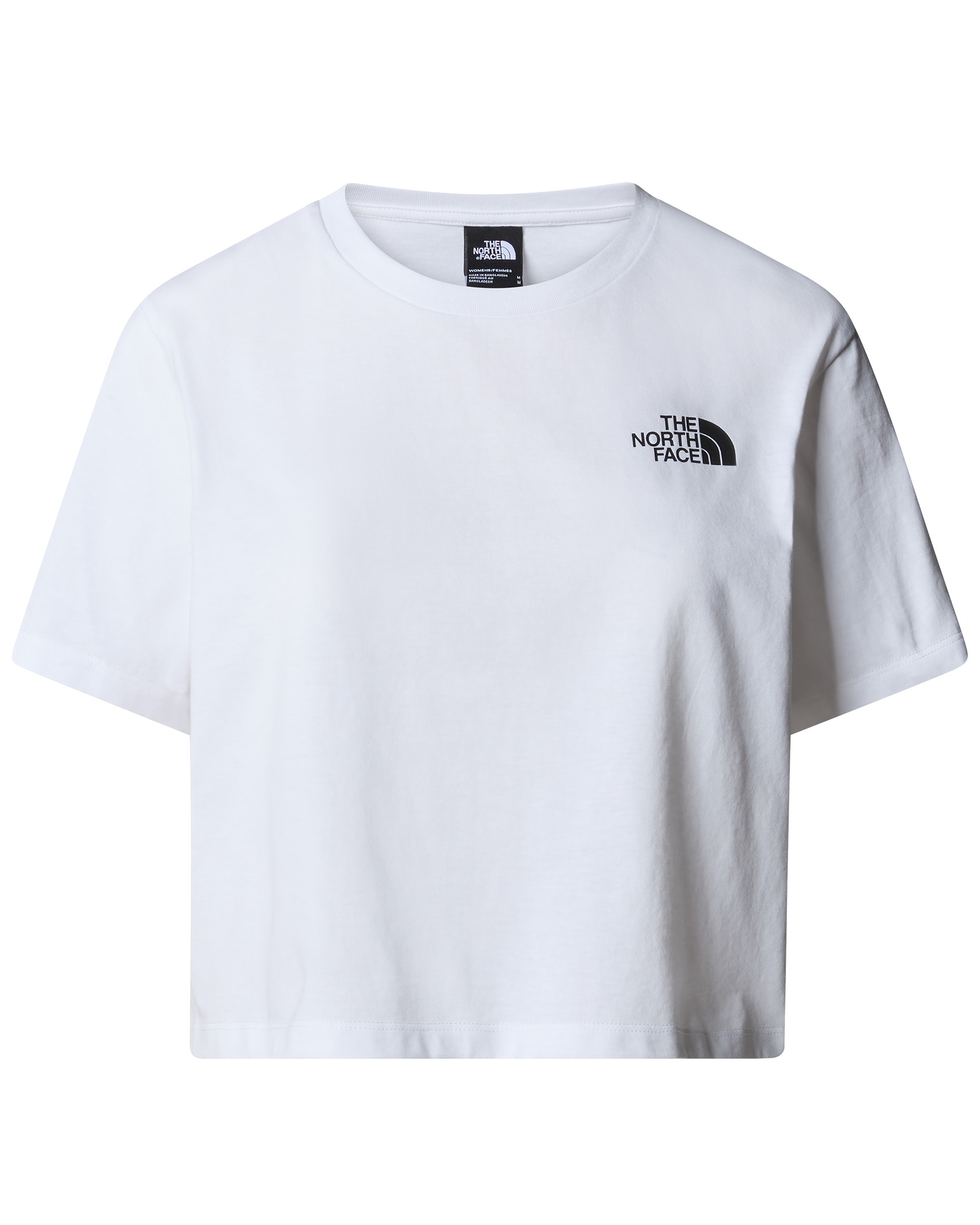 The North Face Simple Dome Cropped Slim Tee W TNF White (Storlek S)