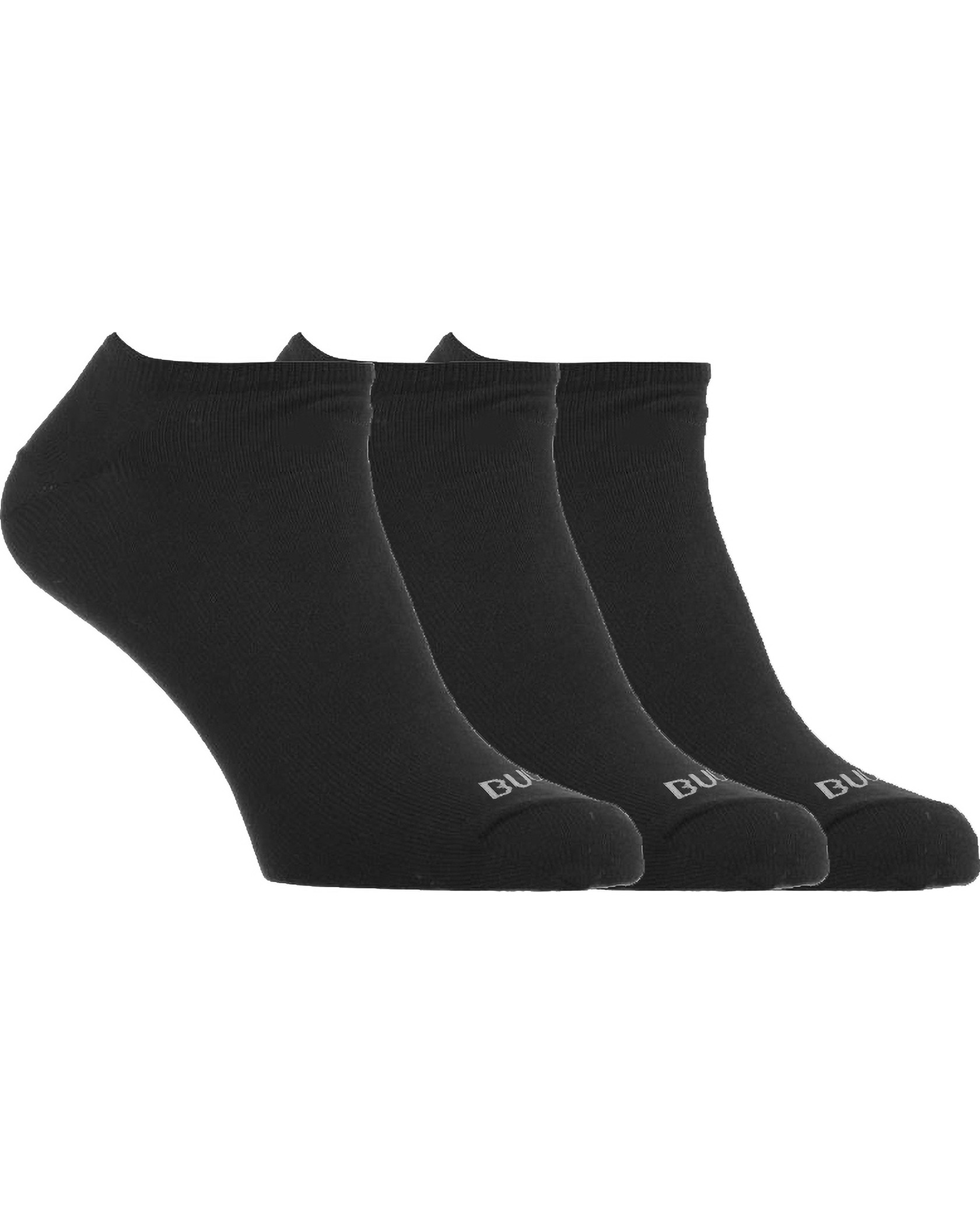 Bula No Show Socks 3-Pack Black (Storlek M)