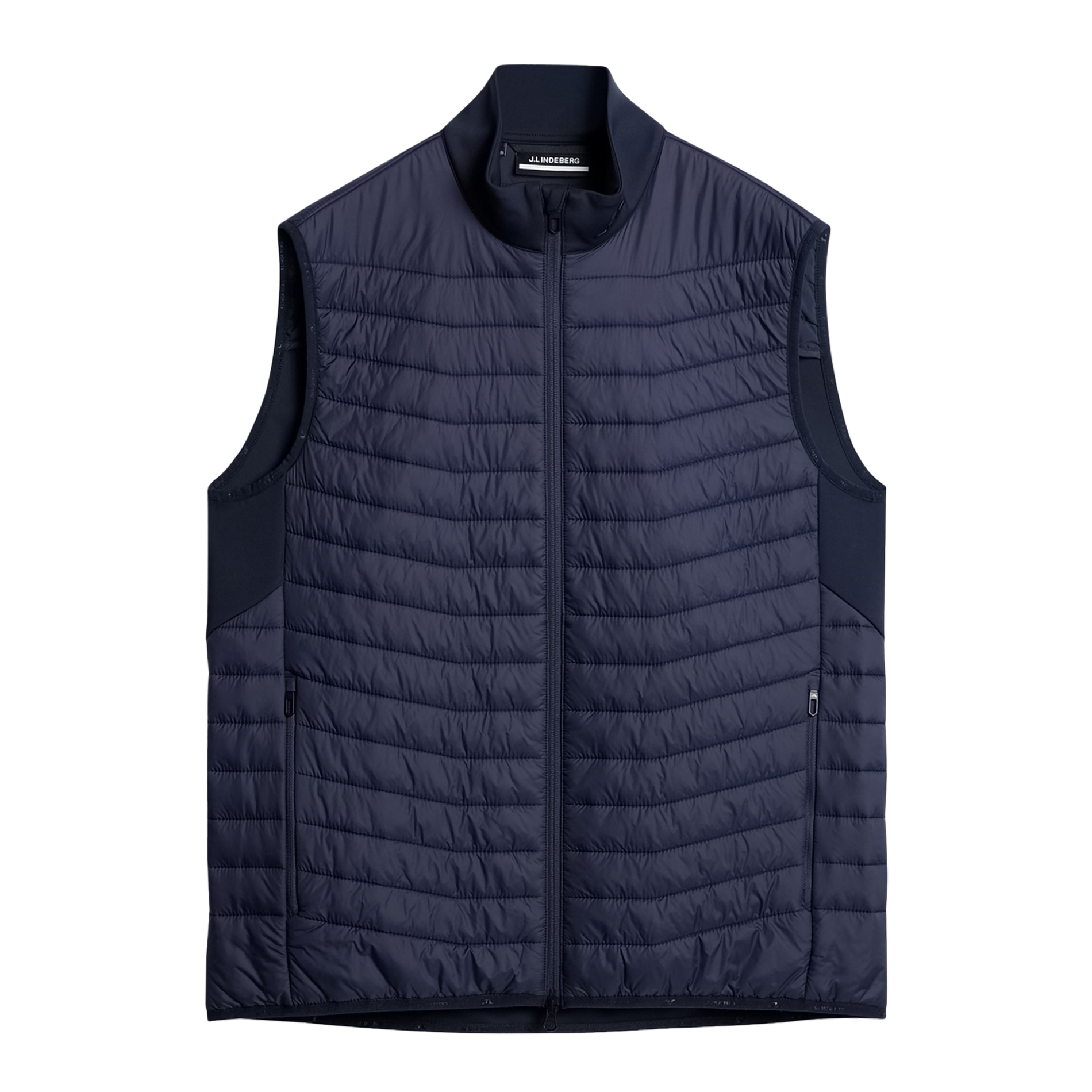 J.Lindeberg Holden Quilt Hybrid Vest M JL Navy