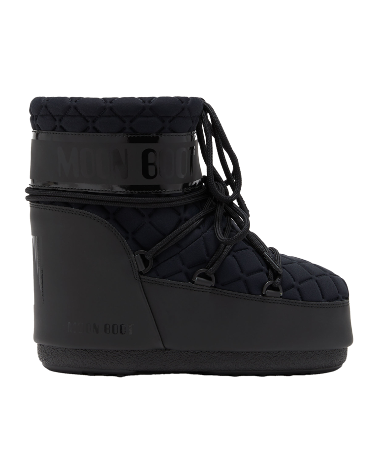 Moon Boot Icon Low Quilt Black