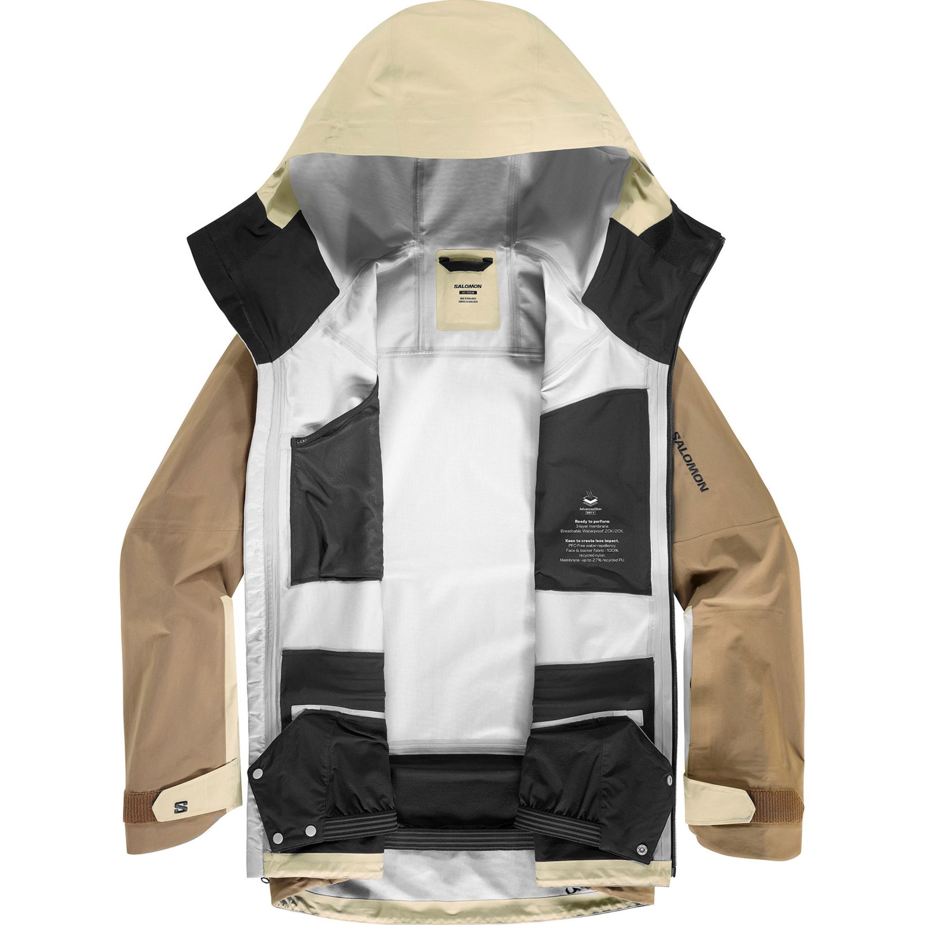 Salomon Absolute Jacket 3L M White Pepper/Shitake