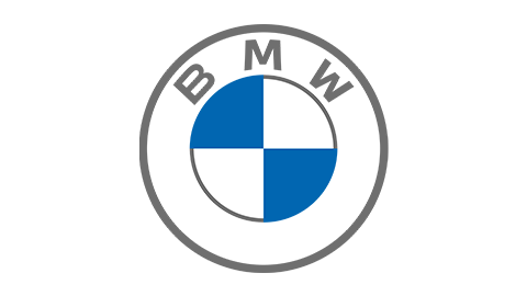 BMW-logotyp i blått och vitt, en av världens mest kända biltillverkare